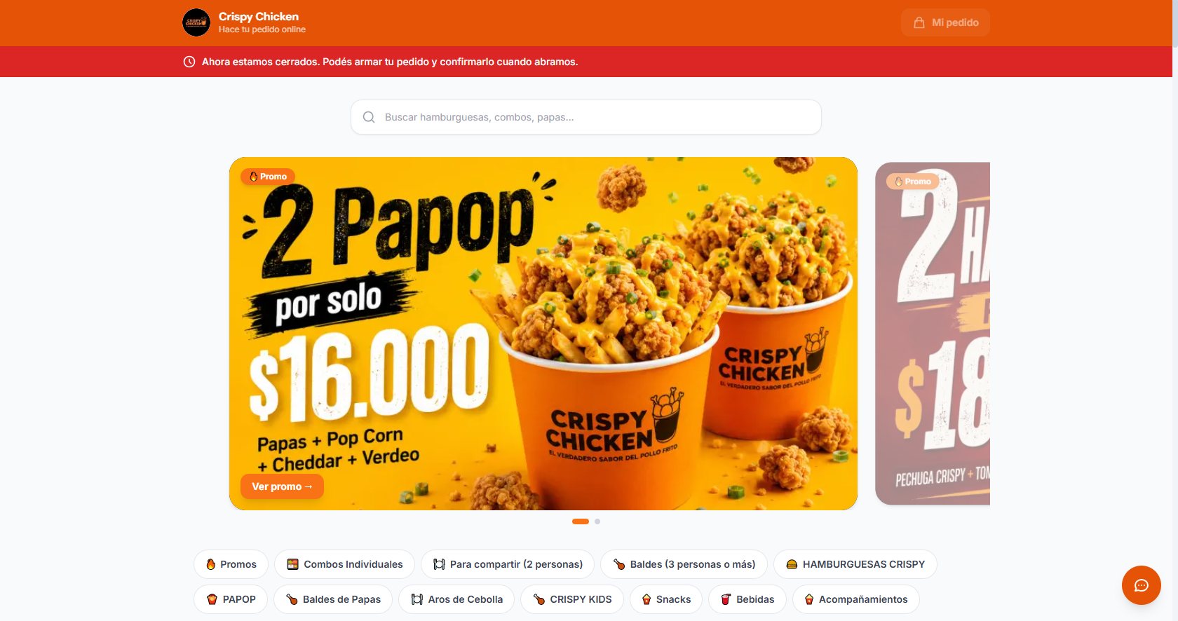 Crispy - captura del sistema